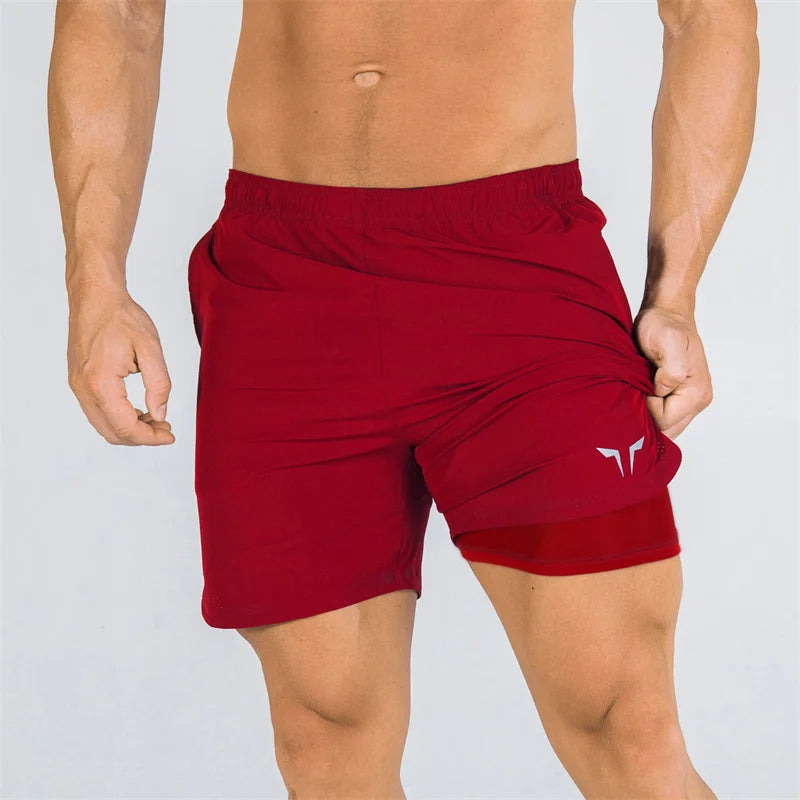 Short de sport double couche