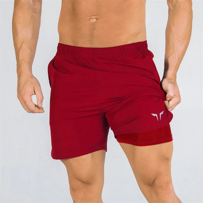 Short de sport double couche